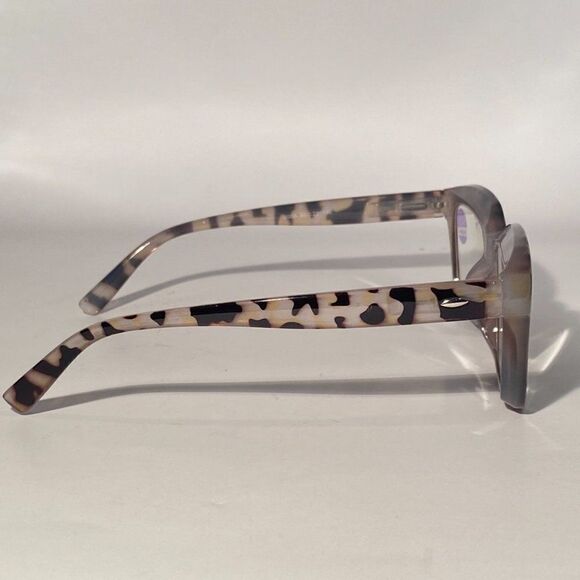 1097 Claudia 2.5 Oversize Light Tortoise Reading Glasses Square Concave Reade… - Picture 6 of 9
